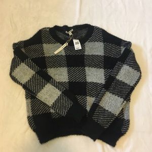 Moral fiber sweater crew neck XL black combo